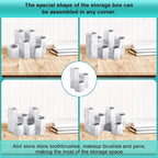 Toothbrush Holders for Bathrooms Toothpaste Holder Stand Bathroom Organizer for Toothbrush Makeup Brushes Holder