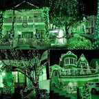 Upgrade Solar String Lights for Outside 2 Pack Total 180FT 500LED String Lights Outdoor with 8 Modes, IP65 Waterproof Outdoor Solar Twinkle Lights, Garden Tree Party Christmas Decorations, Green