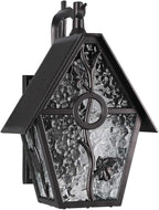 Rustic Outdoor Wall Lanterns Exterior Wall Mounted Sconce Light Designer Style Outdoor Light Fixtures for Home Patio Garden Garage Farmhouse Porch Lighting with Water Glass, Oil Rubbed Brown