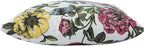 Water Resistant Outdoor Throw Pillows for Patio Furniture,18x18 Inch Decorative Pillows Set of 2 with Insert,Hidden Zipper Headrests for Sofa Couch Chair(Butterfly Flower)