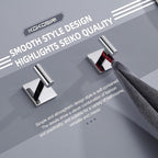 KOKOSIRI Robe Hook Bathroom Towel Coat Hooks for Bath Kitchen Wall 2 Pack Chrome Stainless Steel B1013CH-P2