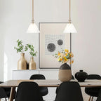 KSANA Gold Pendant Light, Modern Pendant Lights Kitchen Island with Frosted Glass Pendant Hanging Lights for Dining Room, Kitchen, Bedroom