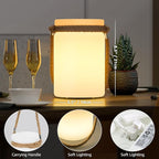 uuffoo 2 Pack LED Lamp Lantern Table Lamp Cordless Shower Lamp IP44 RGB and Warm White Dimmable for Indoor Outdoor Patio Camping Restaurant Home