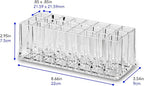 BY ALEGORY Acrylic Nail Art Tool Organizer 24 Space Deep Slot Wall Storage Vanity Cosmetic Container For All Salon Pro Nailcare Tool Kit Set (2)