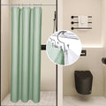 LaCyan 3 in 1 Waterproof Waffle Weave Shower Curtain and Clear Liner Set with 6 Stainless Steel Hooks Double Sided for Bathroom 72 Inches Heavy Duty Polyester Fabric Shower Curtains 36x72