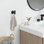Angle Simple Towel Hook for Bathroom, Stainless Steel Robe Coat Hook for Wall, Hand Towel Hanger, Matte Black