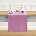 Solino Home Linen Violet Table Runner 72 Inches Long - 100% Pure Linen Dining Table Runner 14 x 72 Inch for Halloween, Holiday - Fete