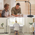LED Floor Lamp for Reading Floor Lamp for Home Office Lash Light Tattoo Light Standing Lamp for Bedroom Task Craft Sewing Nail Lights