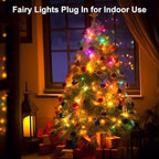 200FT 600LED Christmas Lights Plug in,Outdoor Indoor Waterproof Fairy Lights with Timer and 8 Modes, Christmas Tree Lights for Garden Party Wedding Decoration(Multi Color)