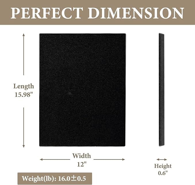 Koville African Natural Marble Cutting Board for Kitchen, 16x12inch Large Hand Crafted Marble Slab for Cheese, Charcuterie, Pastry Board - Wedding Gift, House Warming Gift