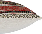 Tapestry Stylish Red-Black 20"x20" Pillow Cover Sham Slipcover Ethnic Kilim Aztec Pattern Throw Decorative for Home Decor, Sofa, Couch, Porch, Patio, Window Seat
