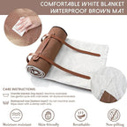 Tiny Land Picnic Blankets, 2 in1 Double Layer Waterproof Mat + Blanket, Foldable Beach Mat,Outdoor Blanket, Portable Camping Blanket, Extra Large Beach Mat, for Camping Park Beach Grass