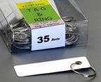 Key Hook, Key Rack #35MGN, 35 Extra Space Bolted Metal Hooks with 'Customize Name Plate', (35 Sets of Tag & Ring Included) - Made in USA