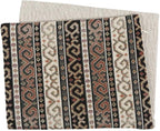 Throw Pillow Covers Khaki and Black - 12 x 20 Inches Decorative Kilim Lumbar Pillows, Boho Room Decor for Couch, Bohemian Outdoor Case for Farmhouse, Ethnic Shams, Aztec Tapestry