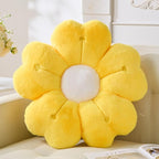 Flower Pillow, Cute Daisy Pillow 19.6In Yellow Flower Shaped Plush Throw Pillow for Home Bedroom Sofa Chair Couch Decor