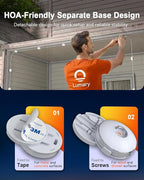 Lumary Permanent Outdoor Lights Max 53ft with 40 LED Eave Lights RGBAICW 2400LM, IP67 Waterproof, IC Control and Scene Modes for Halloween Christmas Decoration, Works with Alexa and Google Assistant