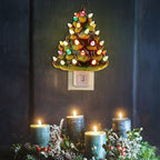 Hausse Christmas Ceramic Tree Night Light, Decorative Retro Christmas Tree Nightlight with Lamp, Multicolor Bulbs and 360 Degree Swivel Plug with ON/Off Switch for Kitchen Bathroom Bedroom Decor