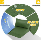 AAAAAcessories Outdoor Deep Seat Cushions, Waterproof, Fade-Resistant Patio Furniture Replacement Cushions, 24" x 24" x 5" + 24" x 13.5", Dark Moss Green
