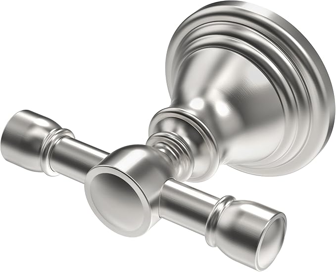 Towel Hook for Bathrooms, Stainless Steel Robe Coat Hook Wall Mount, Heavy Duty Towel Hanger for Kitchen, Bedroom or RV(Brushed Nickel)