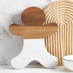 Christmas Gingerbread Man Marble Cheese Board Charcuterie Cutting Tray Marble Serving Decorative for Decoration Charcuterie Kitchen