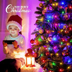 JMEXSUSS 163ft 500 LED Christmas Lights Outdoor, Waterproof Clear Wire String Light, 8 Modes Christmas Tree Lights Plug in for Patio Wedding Party Yard Xmas Tree Decor(Multicolor)