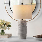 12" Wx 10" H Drum Lampshades, No Assembly Required, Fabric Lampshade for Table Lamp, Bedside Lamp, Floor Lamp, Metal Spider Fitter, Beige