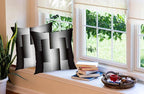 CAPSCEOLL Geometric Throw Pillow Covers 20X20 Set of 2 Soft Geometry Black Gray Pillow Cases Cushion Covers for Living Room Bedroom Decorative Throw Pillowcases for Sofa Couch Chair