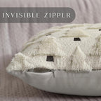 Christmas Pillow Covers 12x20 inch Set of 2 Christmas Decorations Soft Plush Faux Fur Wool Cream White Xmas Tree Throw Pillow Cases Winter Holiday Decor for Sofa Living Room PT-002D12