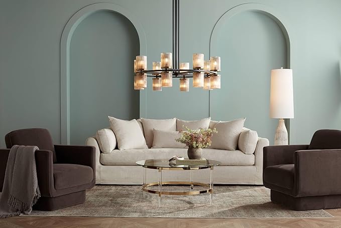 pacificcoastlighting Stonewall 66.5" Hand Carved Resin Floor Lamp in Natural
