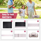 G GOOD GAIN Waterproof Picnic Blanket Portable with Carry Strap for Beach Mat or Family Outdoor Camping Party（Oat）
