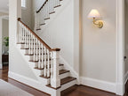 PERMO Vintage Wall Sconce Antique Rustic Gold Sconces wiht White Textile Fabric Shade Hardwired Sconce Indoor Wall Lights for Living Room Bedroom Kitchen Dining Room Home Office