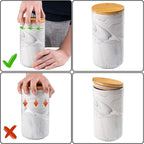 Yangbaga Coffee Canister with Airtight Lid, Ceramic Sugar Canisters Sets for the Kitchen, Food Storage Containers for Ground Coffee,Tea,Sugar,Spice