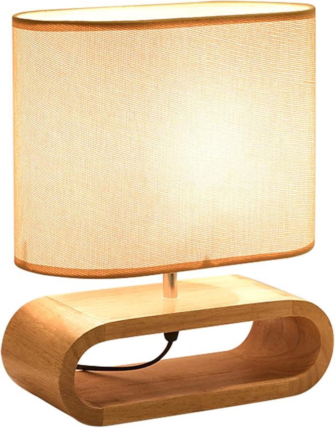 Eapmic Table Lamp,Bedside End Table Lamp Traditional Nightstand Desk Lamp Geometric Lamp with Shade for Living Bedroom Office (Modern,Style 1)