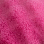 MANDIOO Pack of 2 Thick Plush Wool Decorative Throw Pillow Covers Super Soft Wave Bubble Fur Velvet Cushion Covers Pillow Shams for Couch Bed Living Room 26x26 Inch Hot Pink
