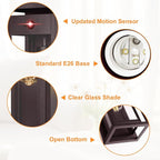 15" Motion Sensor Outdoor Lights, 2 Pack Large Bronze Outdoor Light Fixture, 3 Lighting Modes Waterproof Anti-Rust Wall Sconces, Exterior Lighting Fixtures for Front Door, Porch, Garage