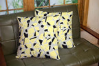CAPSCEOLL 2PCS Gray Yellow Pillow Cover 18X18Inch Abstract Autumn Art Black Yellow and Grey Geometry Scraps Covers for Throw Pillows for Bedroom Sofa Living Room Covers for Throw Pillows