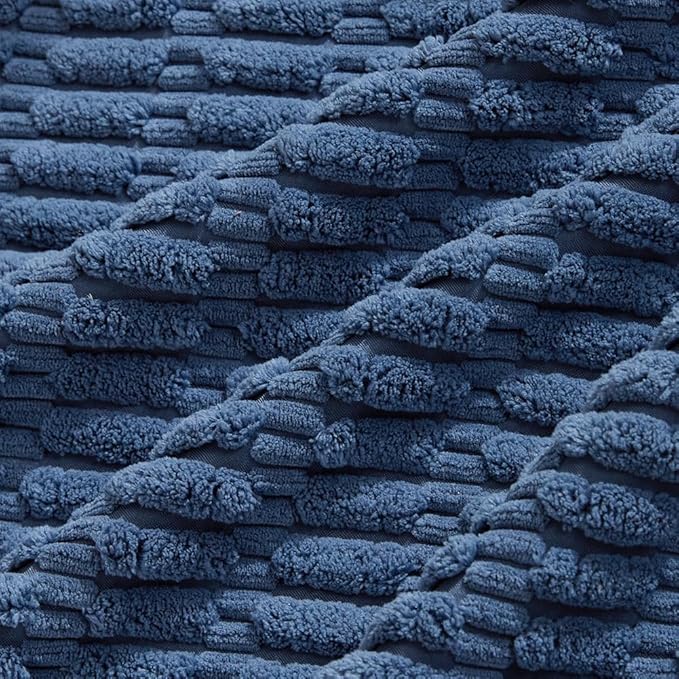 Fancy Homi Dusty Blue Lumbar Decorative Throw Pillow Covers 12x20 Inch for Living Room Couch Bedroom, Soft Corduroy Rectangle Solid Cushion Case 30x50 cm, Rustic Farmhouse Boho Home Decor