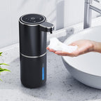 Automatic Foaming Soap Dispenser, 12.8oz/380ml Wall Mount Touchless Soap Dispenser with Sensor, 4-Level Adjustable, IPX5 Waterproof, USB Rechargeable for Bathroom, Kitchen