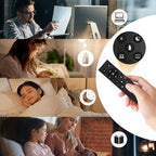 【Upgraded】 Arc Floor Lamps for Living Room - Stepless Dimmable Gold Tall Lamp with Remote Control & Color Temperature 9W LED Bulb, Over Couch Arched Reading Standing Lamp for Bedroom Brass