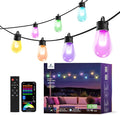 APPECK Smart Outdoor String Lights, 150ft Smart RGBW Outdoor Patio Lights with 45 LED Bulbs, Extendable, 111 Scene Modes, IP65 Waterproof Lighting for Outside, Halloween Decor, Compatible with Alexa