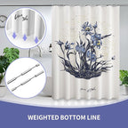 LaCyan Art Shower Curtain (Irises Big)