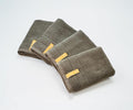 【Proof of Purity】 Wash Cloth, 7.1 x 7.1 inch, 100% Organic Cotton, OliveGreen(Marked as Dark Gray),Double-Ply Yarn 30/2, Oeko-Tex Class 1, Loop-Dense, Made in Japan,Pack of 4