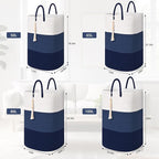 Woven Laundry Basket for Clothes,65 L Large Rectangle Laundry Hampers with Beads Tassel, Nursery Storage Basket for Toys, Tall Dirty Clothes Hamper for Bedroom Aesthetic, Laundry Room Organization
