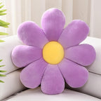 Sioloc Flower Shaped Throw Pillow, Lavender, 23.6" (1 Count)