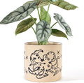5 Inch Ceramic Plant Pots with Drainage Holes, Small Round Flower Pots for Indoor Plant, Unique Animal Flower Planters (Octopus)