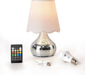 Rechargeable Cordless Small Funky Table Lamp, Battery Operated Remote Control Disco Mini Table Lamps for Bedroom Nightstand, Funky Small Table Lamp for Small Spaces for Kitchen Counter, Bookshelf