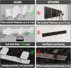 Coat Rack Wall Mount Coat Hooks - White Hook Rack with 3 Hooks Aluminum Wall Rack Hooks for Hanging Coat Hat Bag Towel Hanger Rustproof Coat Holder