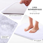11PCS Bathroom Sets with Shower Curtain and Rugs Bathroom Accessories Set White Bathroom Set,Soap Dispenser & Toilet Brush Holder Set with Stainless Steel Trash Can