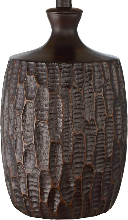 Franklin Iron Works Kelly 25 1/2" High Farmhouse Rustic Country Cottage Table Lamp Brown Finish Single Mica Shade Living Room Bedroom Bedside Nightstand House Office Home Reading (Colors May Vary)