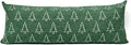 Reversible Christmas Pillow Covers 14x36, Chenille Double-Sided Snowflake & Tree, Cozy Farmhouse Holiday Throw Pillowcases with Hidden Zipper for Sofa, Couch and Bed(Green,36x14)